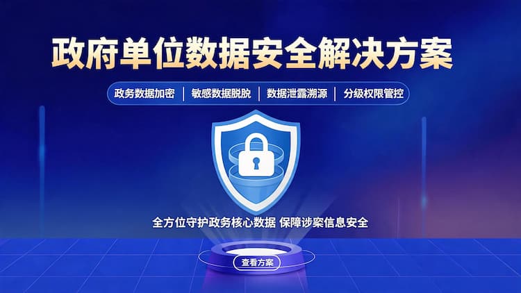 政府单位数据安全解决方案