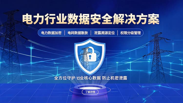 电力行业数据安全解决方案